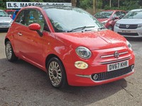 2017 Fiat 500 1.2 Lounge Euro 6 (s/s) 3dr Hatchback Petrol Manual