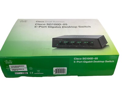 Cisco 5-Port Gigabit Desktop Switch SG100D-05
