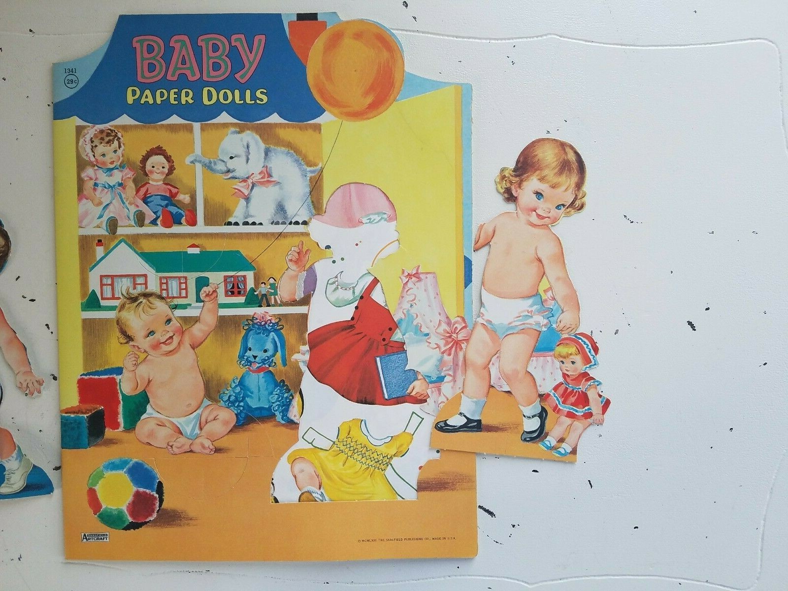 1963 Saalfield BABY Paper Dolls No. 1341 ~ ORIGINAL, Pre-Owned Dolls Loose Uncut