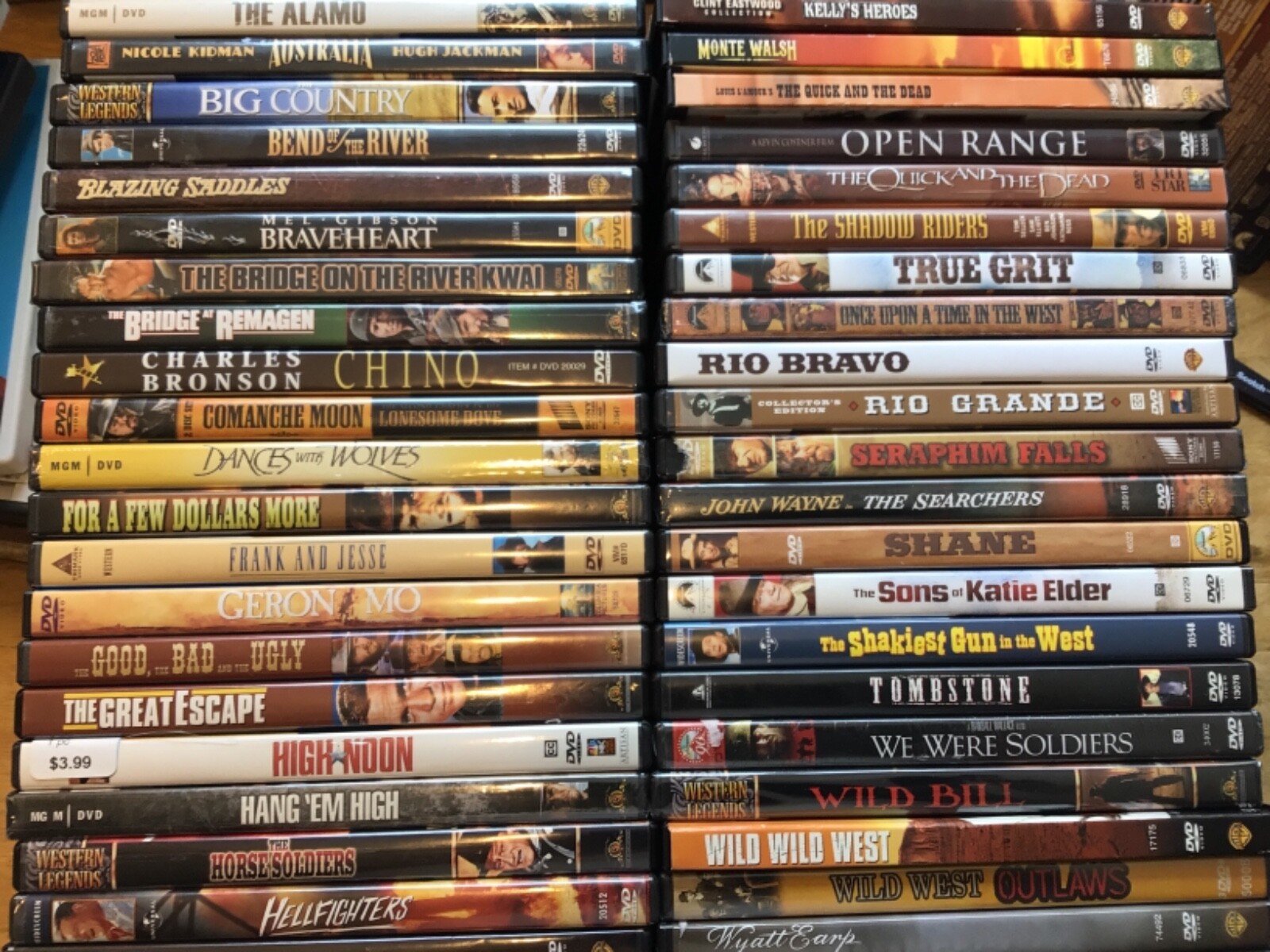 DVD PICK and CHOOSE From 250 Westerns, War, Classics