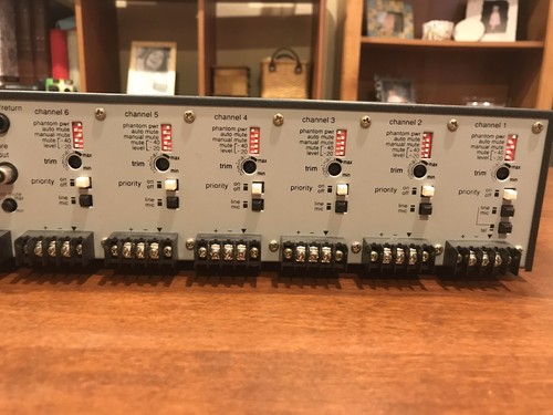 BIAMP CMA120 6-CHANNEL COMMERCIAL AUDIO MIXER 120W AMPLIFIER