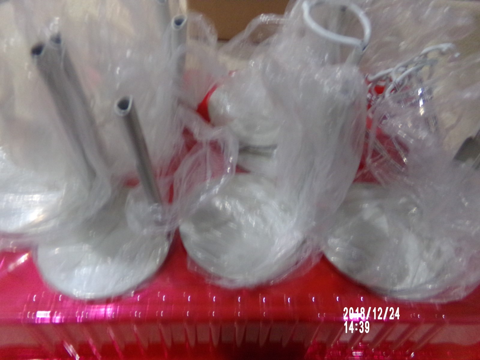 Lot Of 8 White Metal Doll Stands Extendable 4”- 6” NIP 3” Base