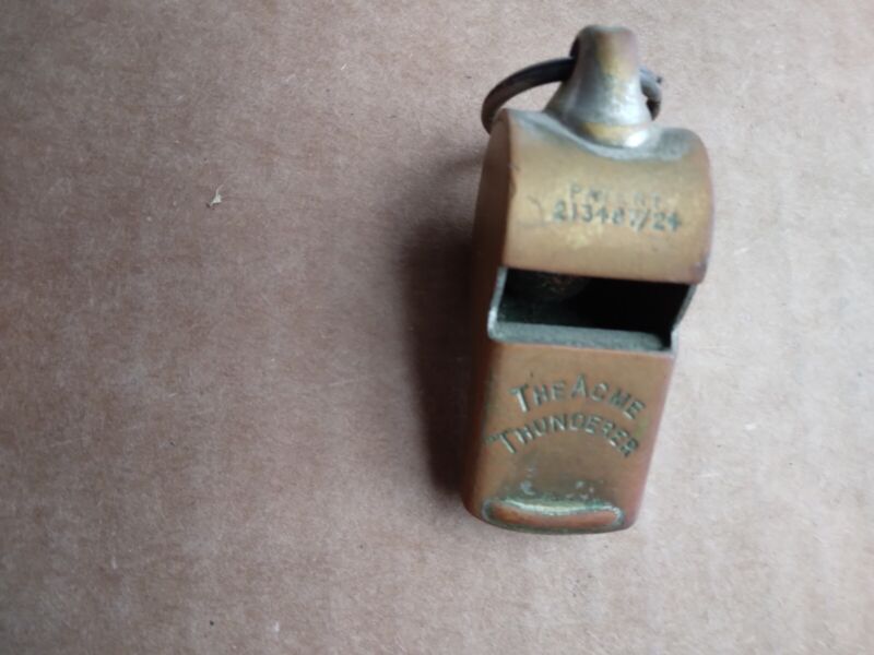 Vintage Acme Thunderer Brass Whistle