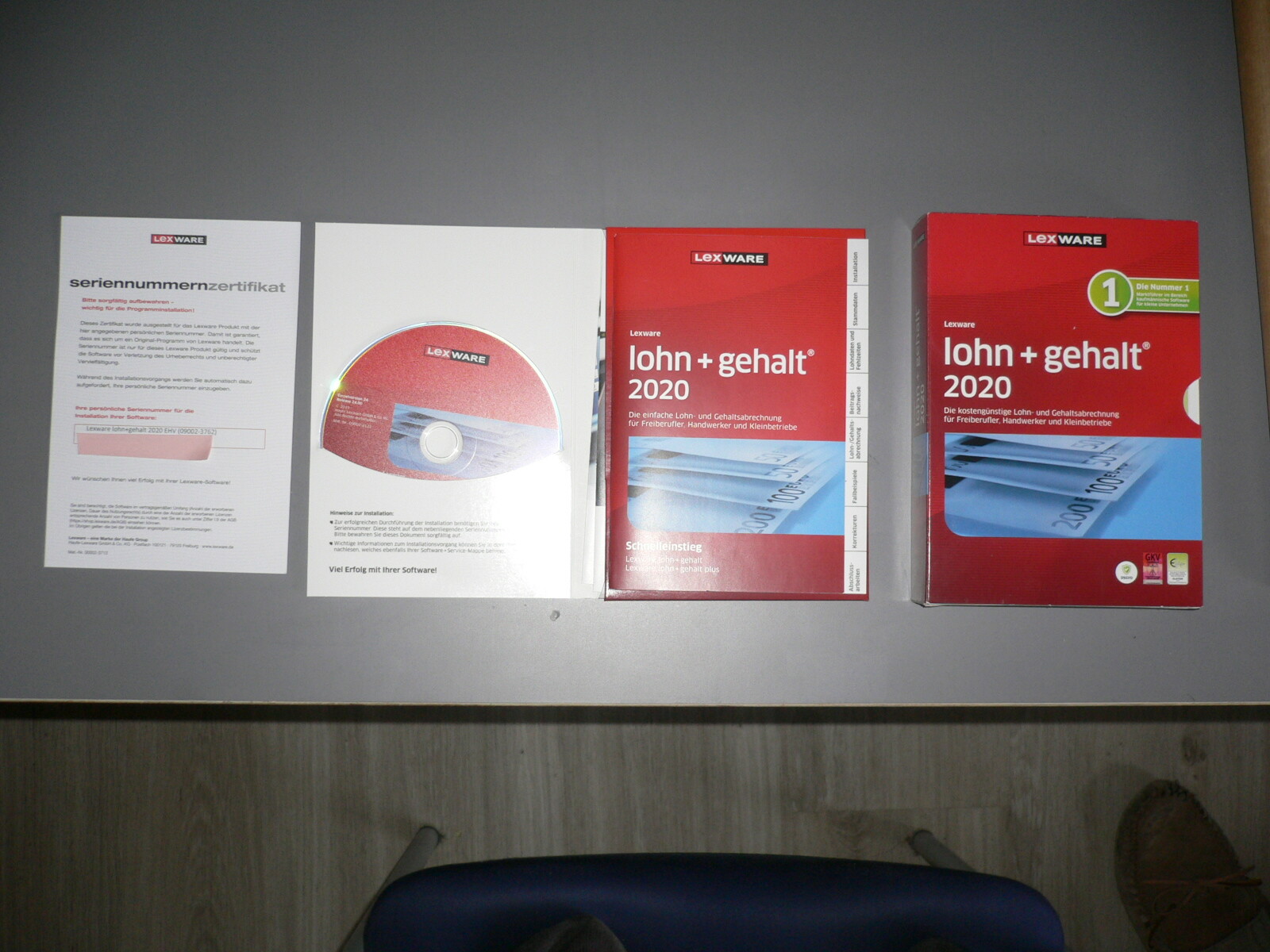 Lexware Lohn+Gehalt 2020 - kompl. inkl. Handbuch, SN-Zertifikat, DVD und Versand