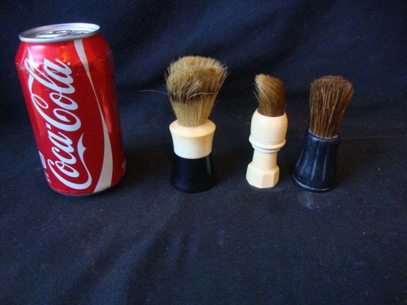 Lot of 3 Vintage Shaving Brushes- Star & 2 Ever-Ready