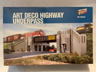 Walthers Cornerstone #933-3190 HO Scale Art Deco Highway Underpass Kit