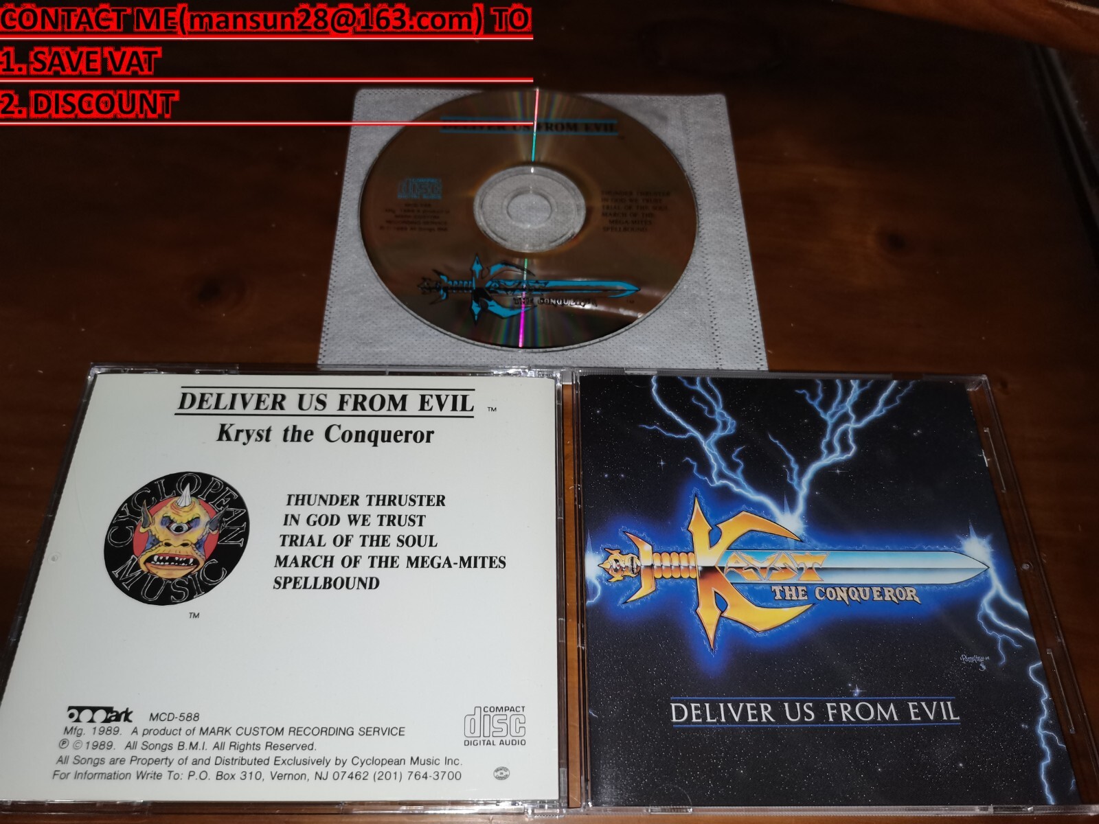 Kryst The Conqueror / Deliver Us From Evil ORG Jeff Scott