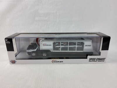 M2 Auto Hauler 1970 Dodge L600 COE & 66 Charger Gasser Black Silver R47 21-12
