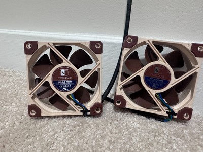 2 Noctua NF-A12x25 PWM Premium Quiet Fans 