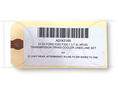 01-03 Ford F250 F350 7.3 7.3L 4R100 Transmission Trans Cooler Lines Line Set