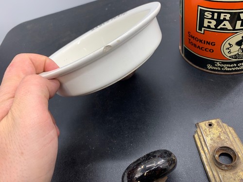 Lot Of Vintage Tobacco and Coffee Can King George Vi Queen Elizabeth Babys Plate