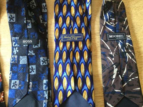 Lot of 6 Neck Ties Hugo Boss