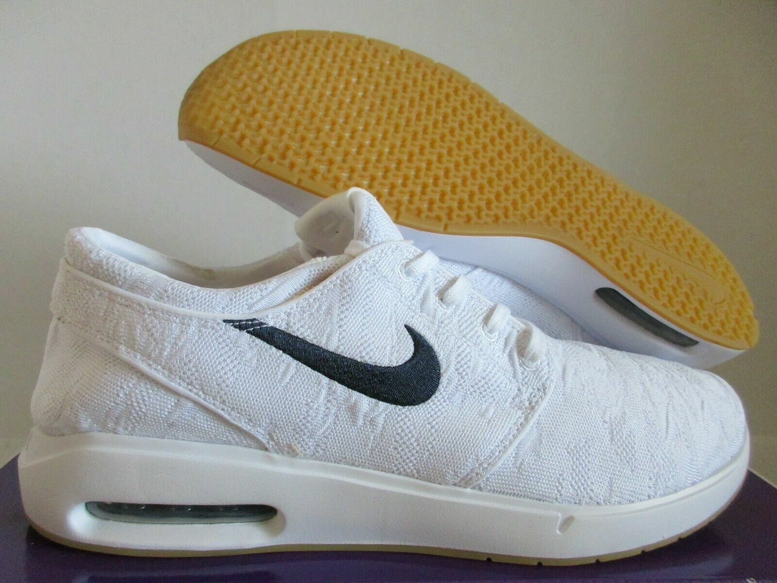Nike SB Air Max Stefan Janoski 2 White Obsidian Blue Mens AQ7477 102 Size 5.5 US Nike SB Air Max Stefan Janoski 2 White Obsidian Blue Mens AQ7477 102 Size 5.5 US