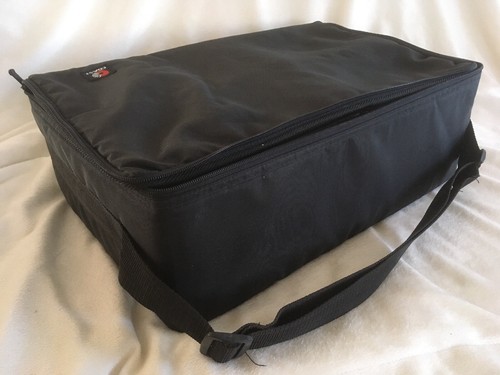 Coast 60 CD DVD Storage Carry Case Black Portable Padded Bag w/ Shoulder Strap