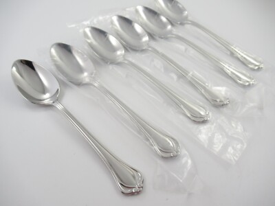 6 Teaspoons ALCOTT Lenox 18/10 Glossy Stainless Steel Flatware Vietnam