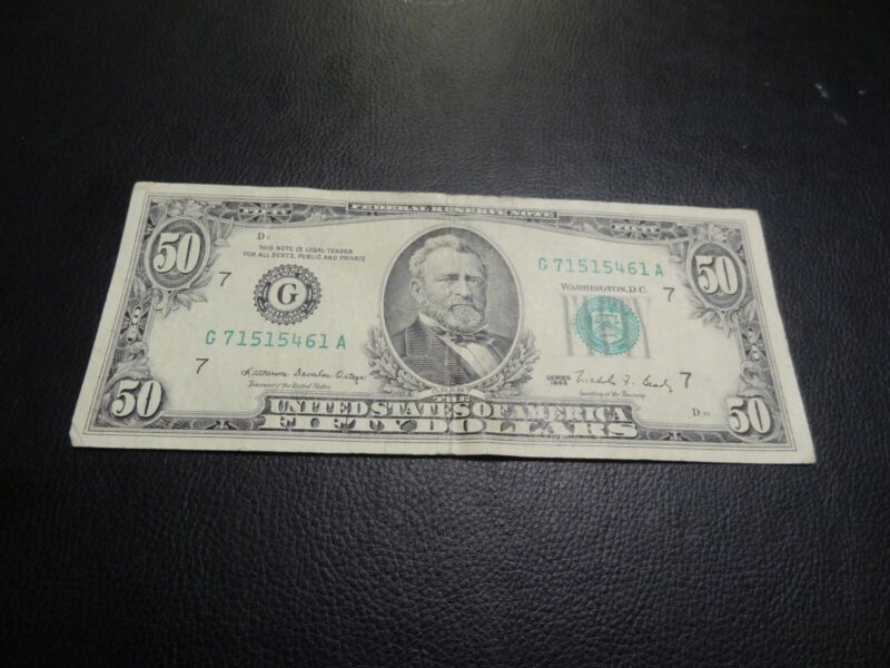 FEDERAL RESERVE NOTE 1988 $50 FIFTY DOLLAR BILL IN GREAT CONDITION!!!!!