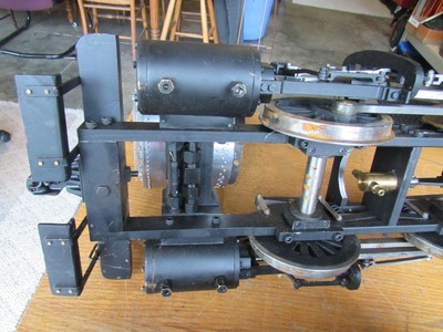 ANTIQUE ORIGINAL CHAS A. COLE FOUR WHEEL SWITCHER STEAM LOCOMOTIVE ENGINE