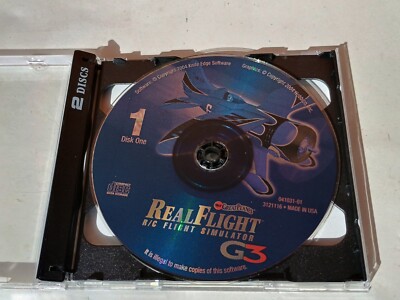 Great Planes Real Flight G3 3D RC Simulator Generation 3 Disc 1 & 2 W/ Serial #