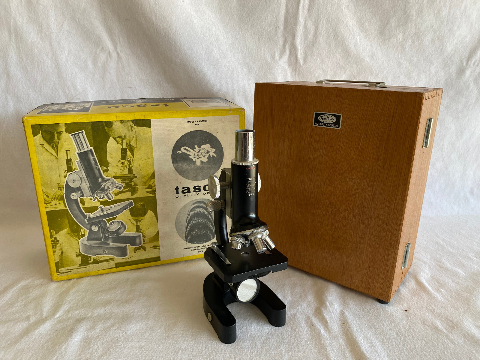 1960's Tasco Microscope Kit #951 Explorer 1200XK Power MISSING