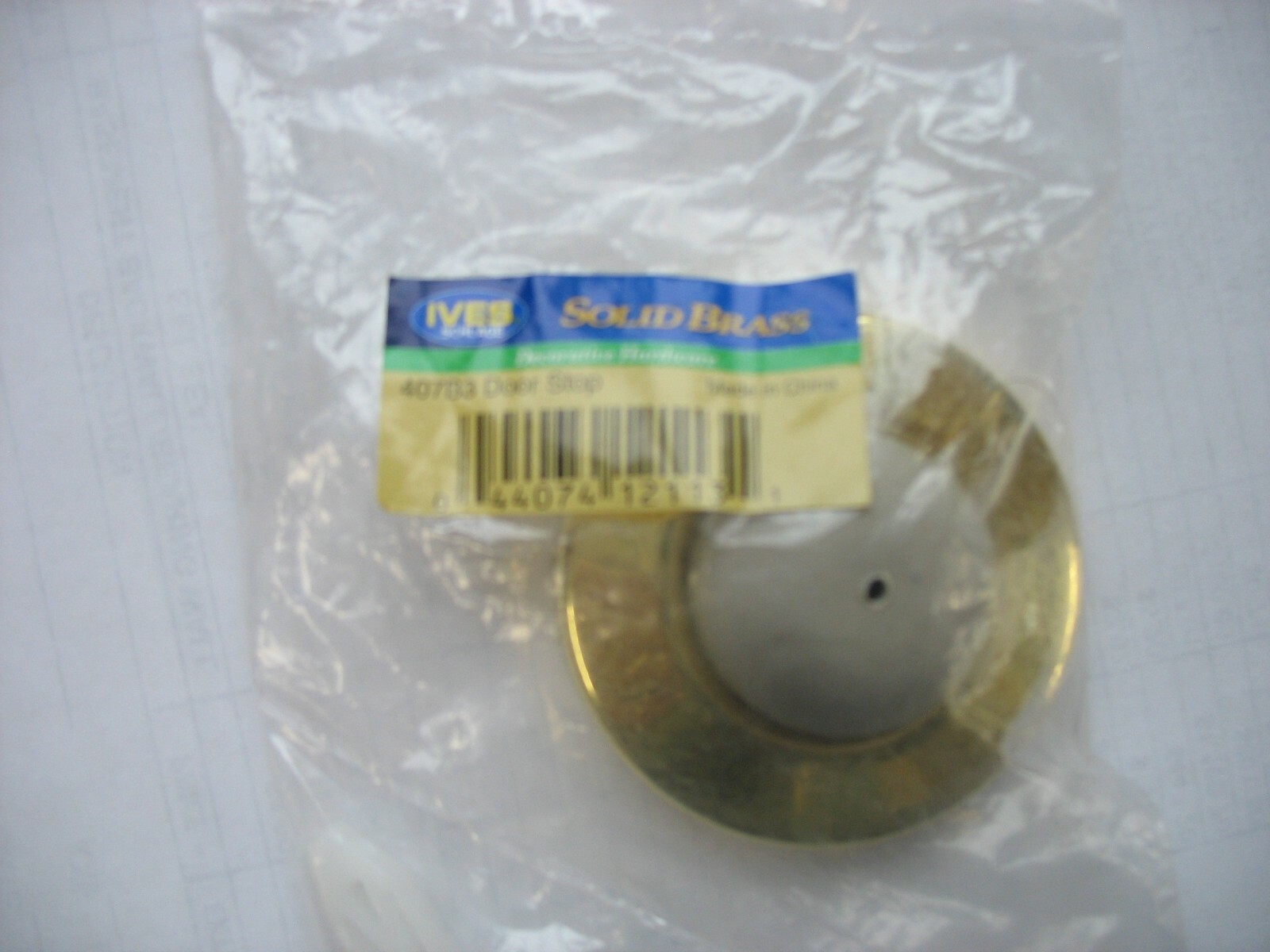 IVES 407B3 SOLID BRASS Wall Door Stop Bumper Heavy Duty Convex Stopper 2 3/8