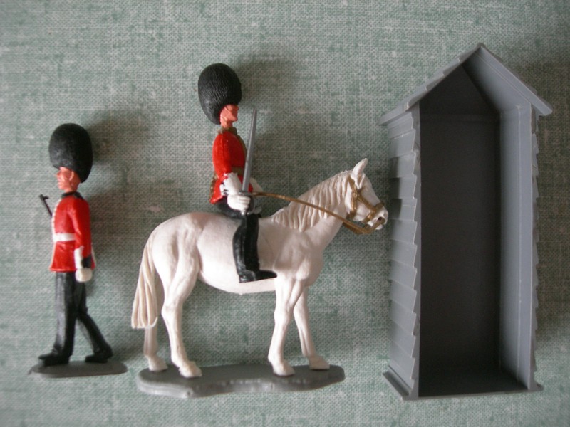 Figurines Timpo : Gardes Anglais British Royal Guards â Cheval Horse Guerite 