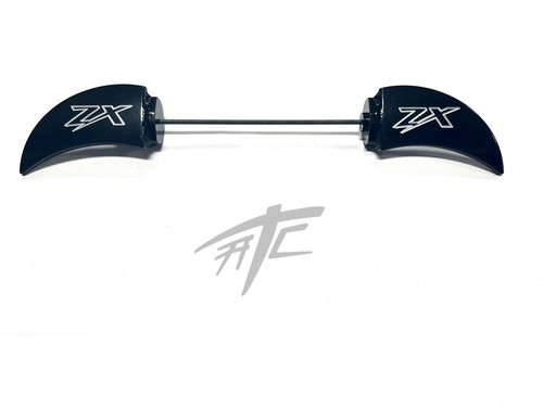 とうふ　RULE 28  Black Callipraphy ZX-14 BLACK CONTRAST CUT ZX ENGRAVED FRONT AXLE WINGS 12-24