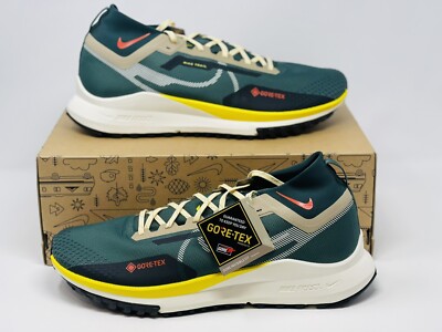 Size 15 Nike React Pegasus Trail 4 Gore-Tex GTX Noble Green Sail Mens FD0317-333