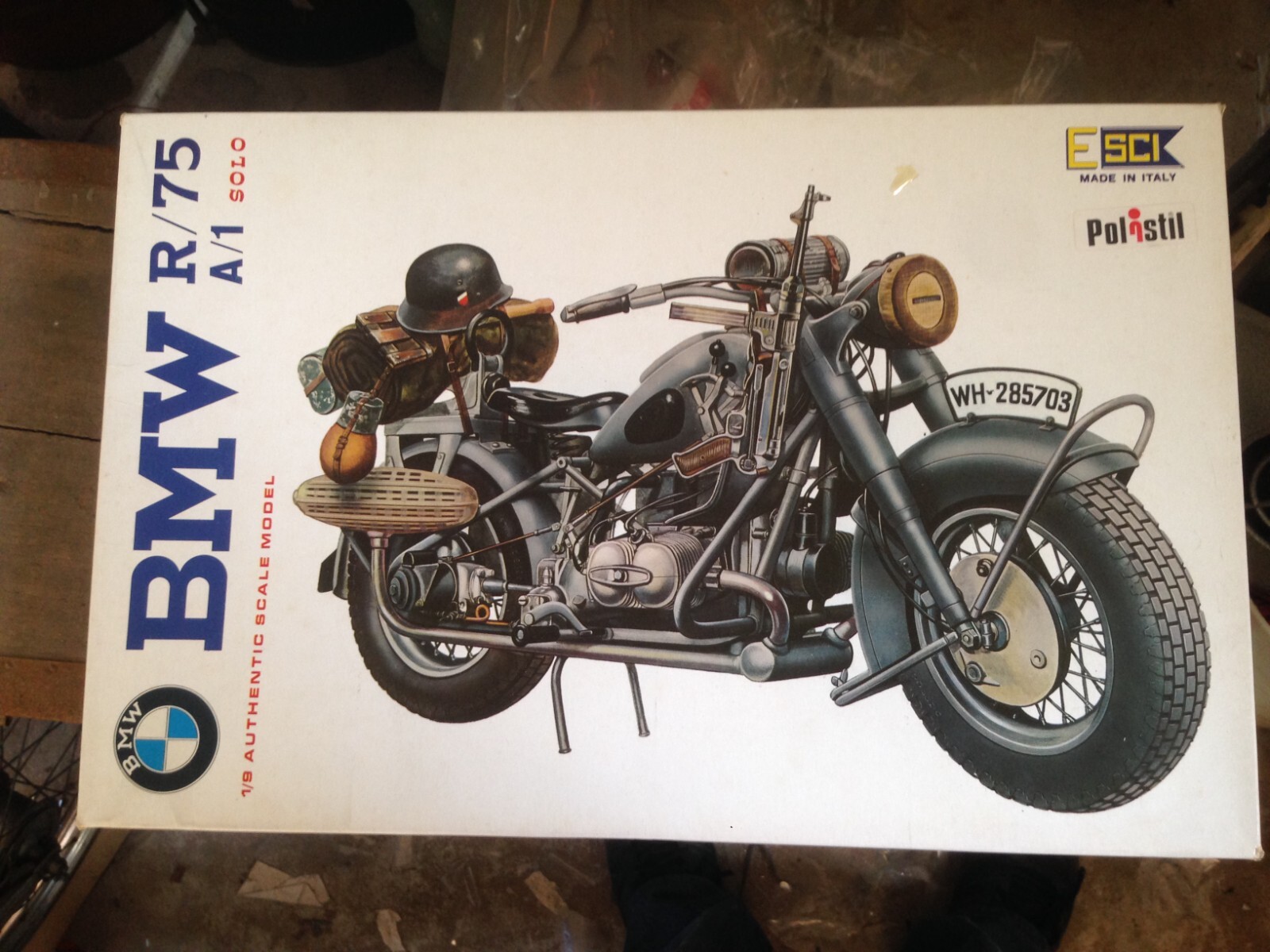 中古未組立品】 ESCI 1/9 BMW R/75 A/1 SOLO プラモデル sp-014-