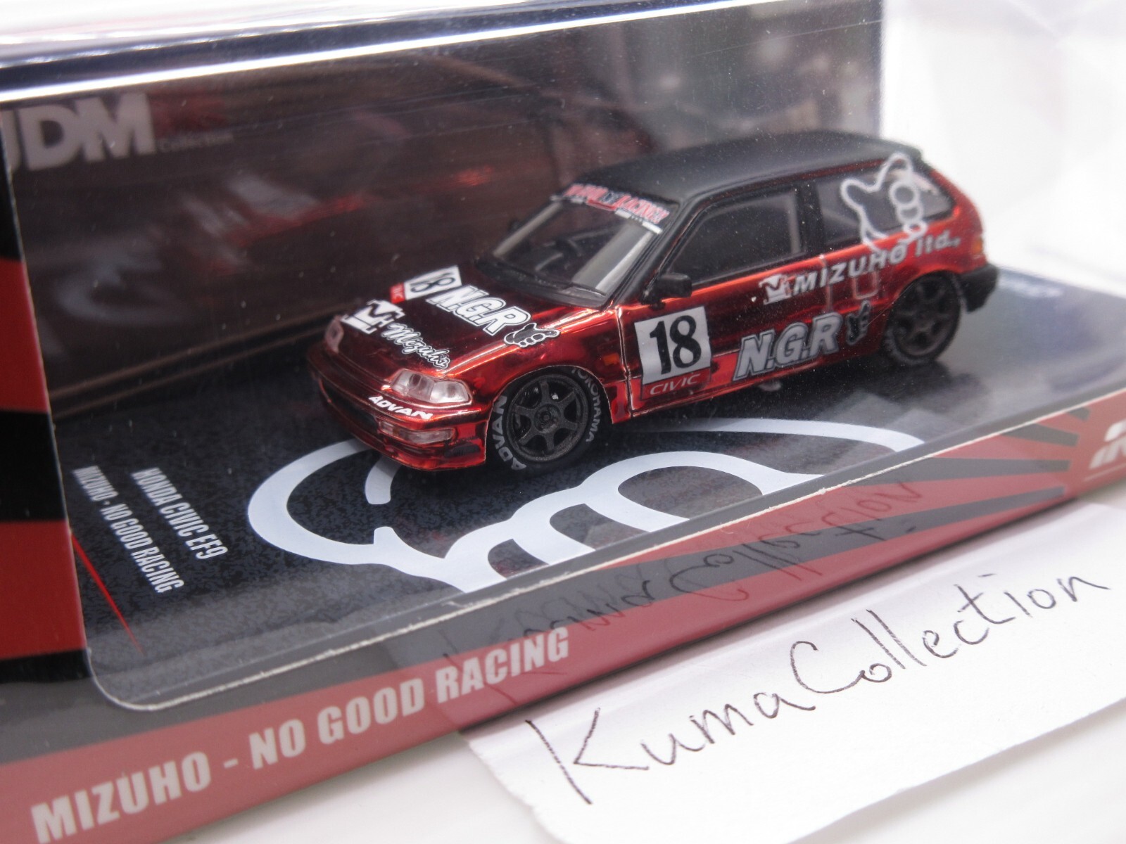 Inno64 Honda Civic SiR EF9 JDM Mizuho pas de bonne course