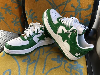 basket bathing ape sta low green