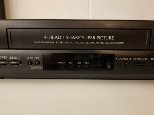 SHARP Super Picture VC-A560U 4 Head VCR VHS Tape Player With 19 Micron Head Rec.