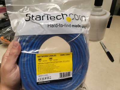 Startech.com 100 Ft Blue Snagless Cat6 Utp Patch Cable - Rj-45 Male Network -