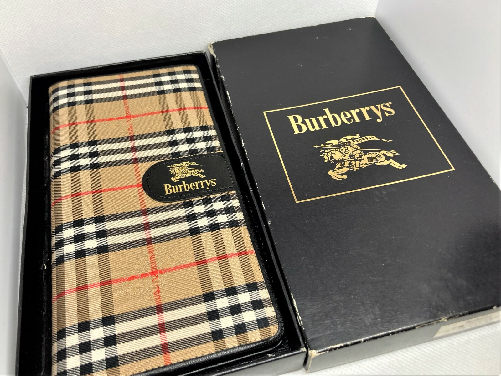 AUTH BURBERRY Burberrys Nova Check Canvas Agenda Planner