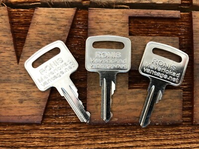 3 keys fits Ronis 445 21982 Manlifts,Snorkel,Genie GS1530,GS1930, Terex and more