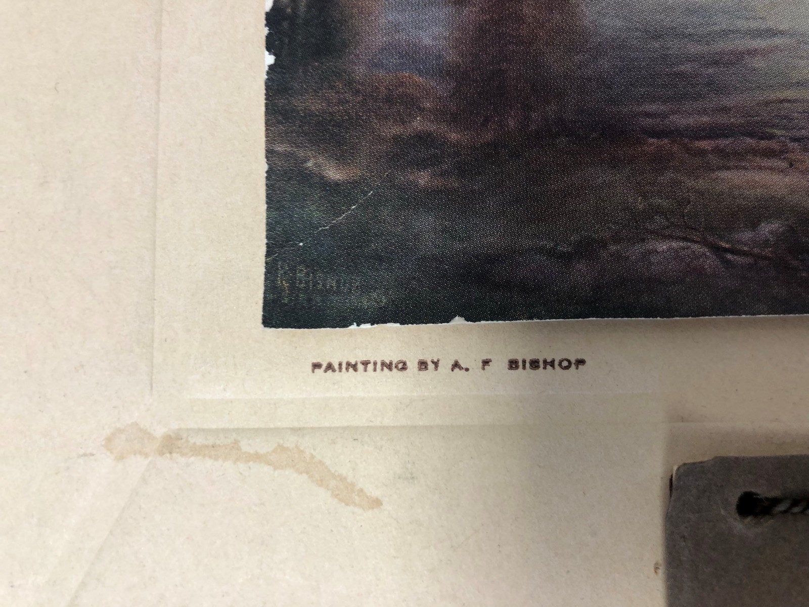 RARE ANTIQUE 1920 Farmer's State Bank Calendar 98 YEARS OLD