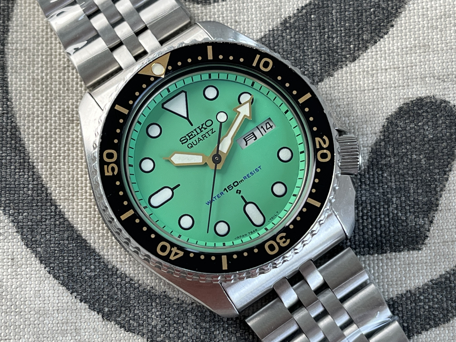 【不動】SEIKO 7548-700C Vintage 1984 Seiko 7548-700C Teal JDM Divers Watch Original