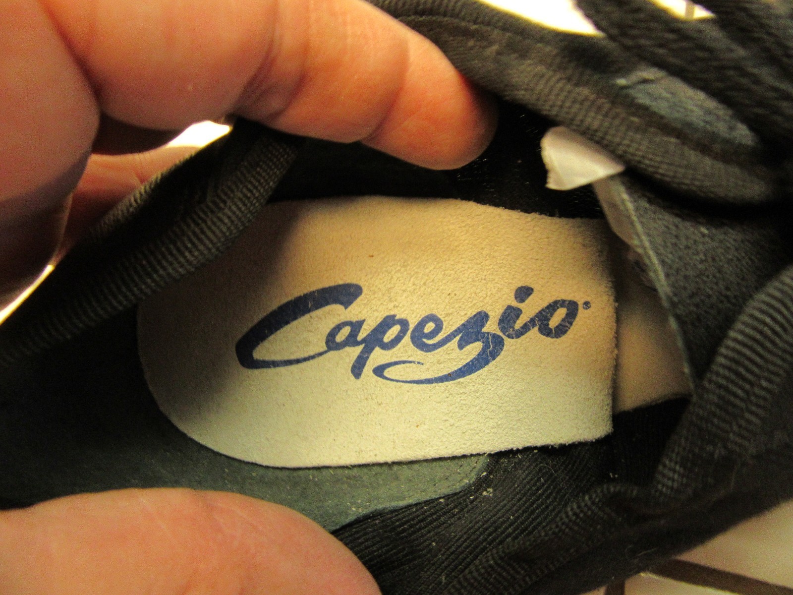 Capezio dance Hip Hop shoes women sz 8 M Black Leather flex soles lace up