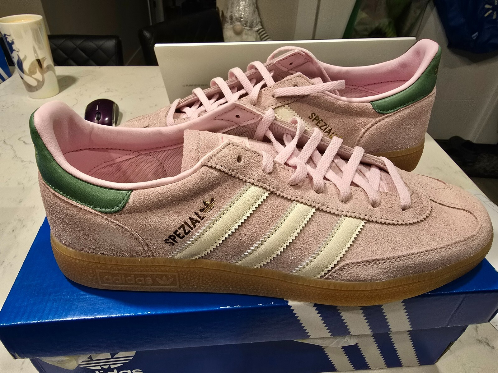 【値下げしました】アディダス　HANDBALLSPEZIAL　24cm ☆【Adidas】☆ADIDAS HANDBALL SPEZIAL スニーカー☆Clear Pink
