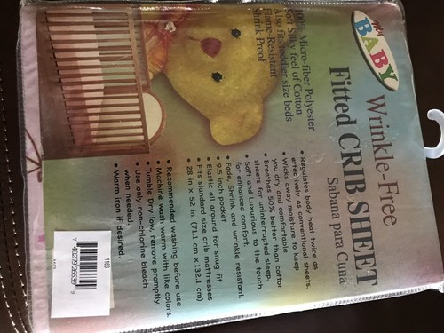 Pink With Sailboats Fitted Crib Sheet ~ Also fits Toddler Size Bed NIP