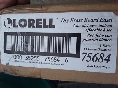Lorell Dry Erase Board Easel - 28'' Width X 34'' Height - Surface - NEW IN BOX