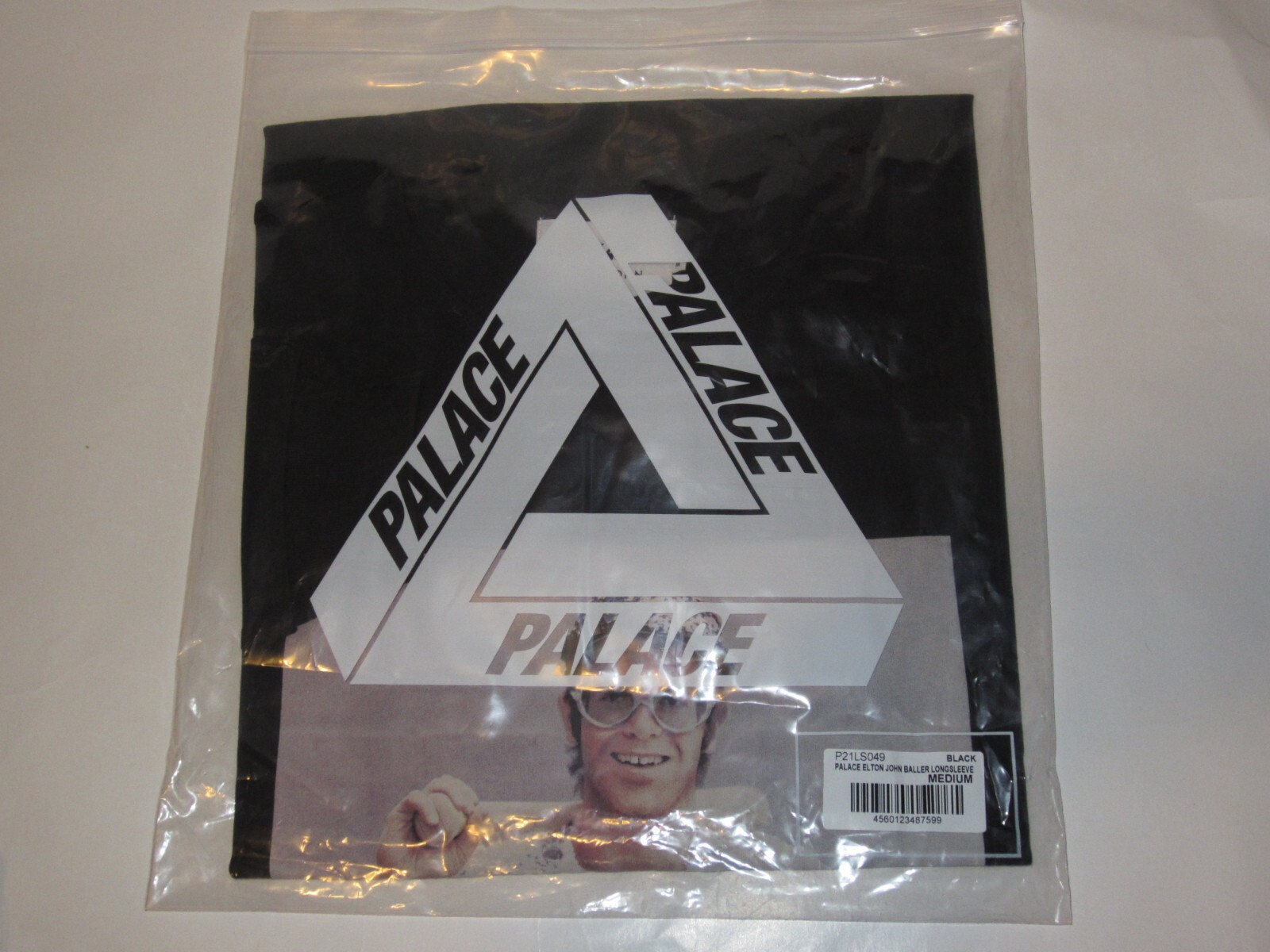 L【在庫あり】PALACE ELTON JOHN BALLER L/S TEE Palace Skateboards Elton John Baller LS Tee Shirt BLACK