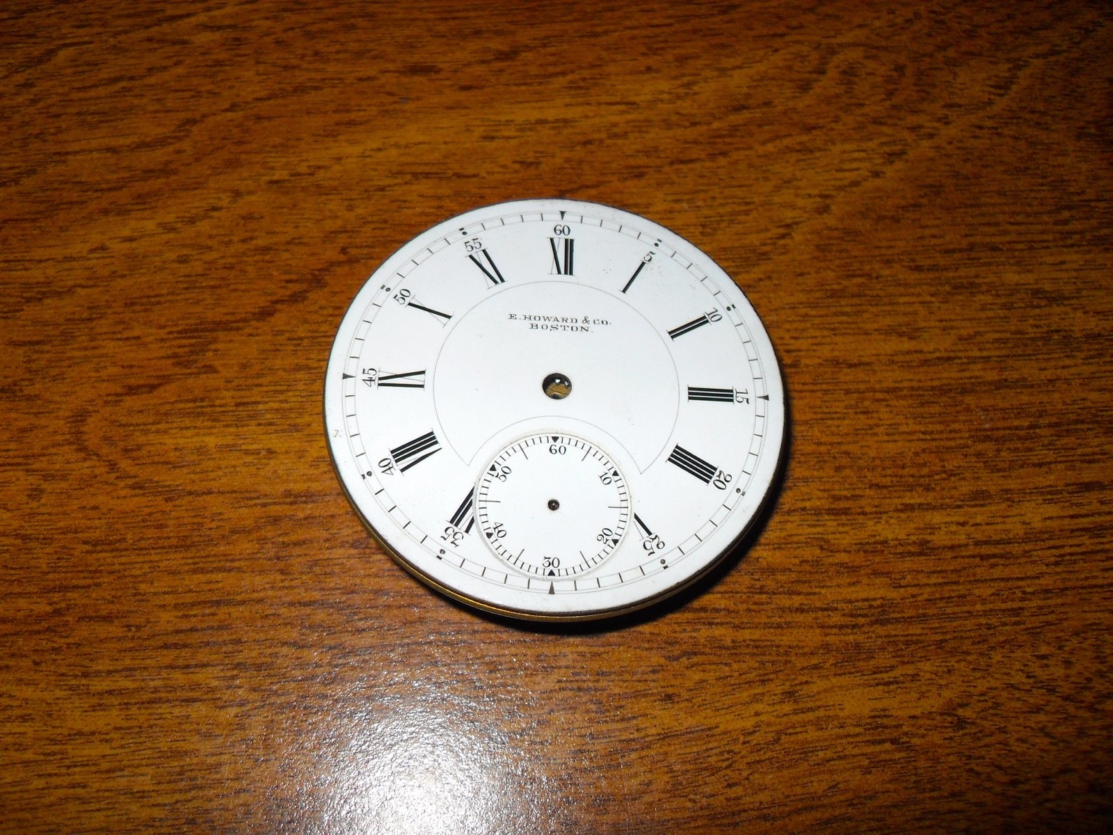 E Howard N Series Pocket-Watch Movement/ Nice Clean Dial 