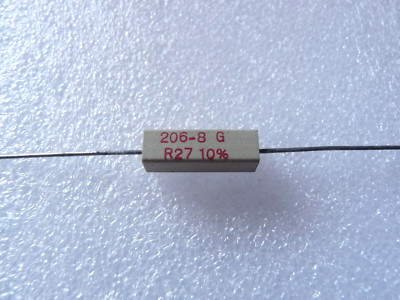 4x Vitrohm KH206 Résistance Bobinée Céramique R27 4W 10%