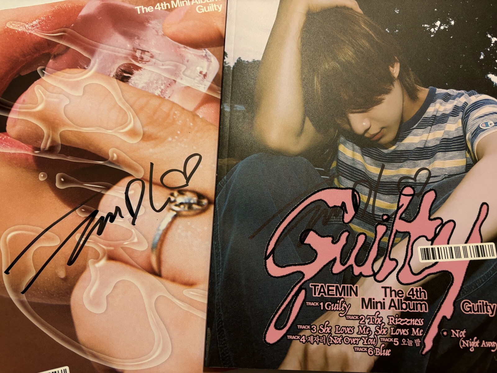 SHINee TAEMIN [GUILTY] Autographed Signed Album Both Ver