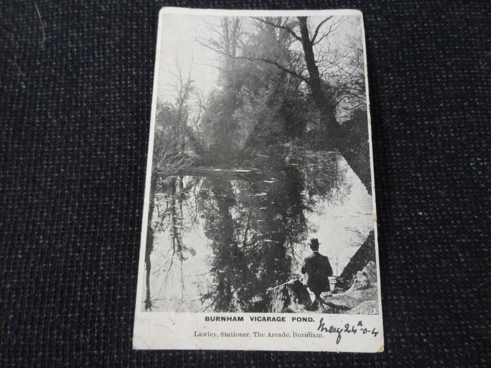 Burnham Vicarage Pond Postcard by Lawley Stationer - 125182
