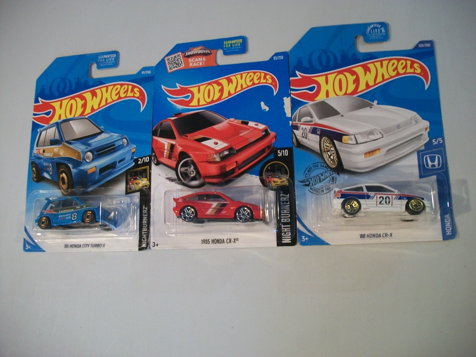 Hot Wheels 1985 HONDA CR-X 2台セット Hot Wheels 1985 Honda CRX Toy Car 1:64 Scale Sports Car 80s
