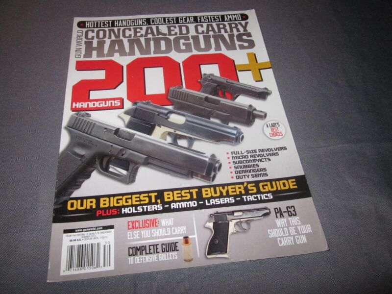 Vintage GUN WORLD Magazine CONCEALED CARRY HANDGUNS Buyer