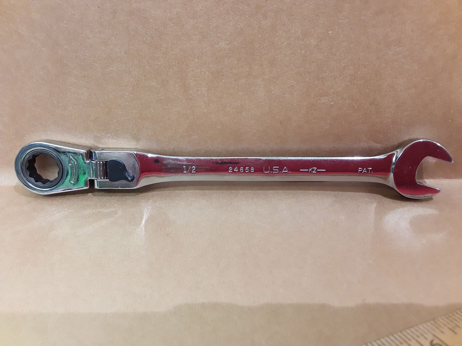 Craftsman 24658 1/2" Flex Head Reversible Combination Ratcheting Wrench