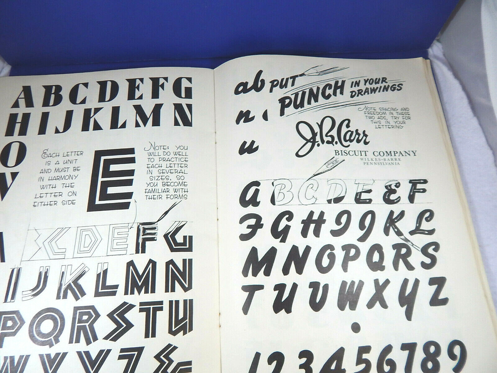 Vintage ABC of Lettering by Carl Holmes Calligraphy