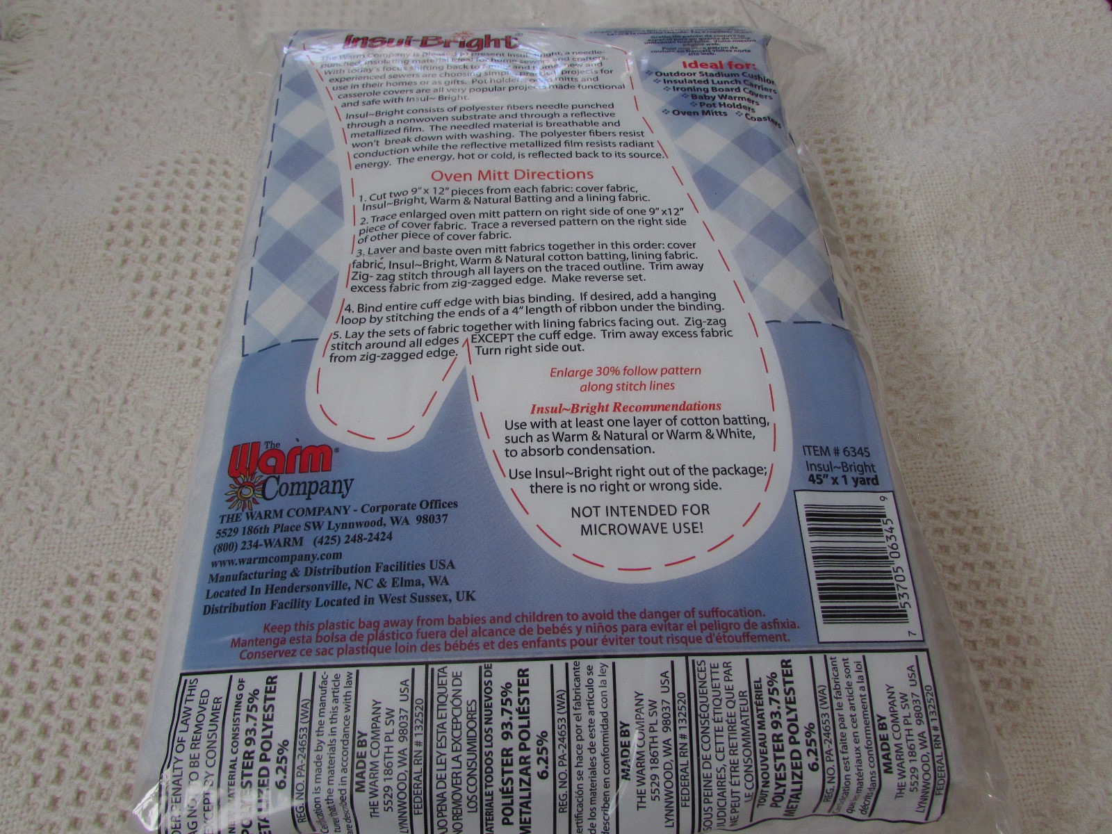 Warm Company-Warm Insul-Bright Insulated Lining-36